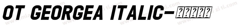 OT GEORGEA Italic字体转换